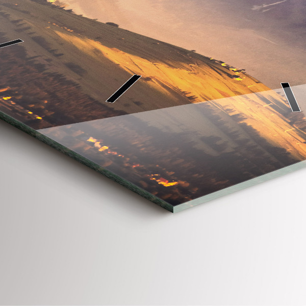 Square wall clock Winter landscape of the Tatra Mountains