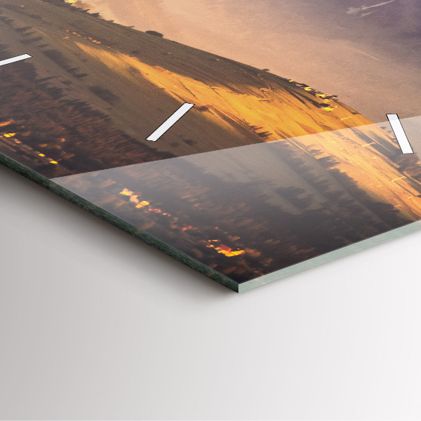 Square wall clock Winter landscape of the Tatra Mountains