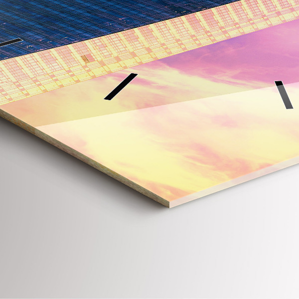 Square wall clock Skyscraper in Warsaw