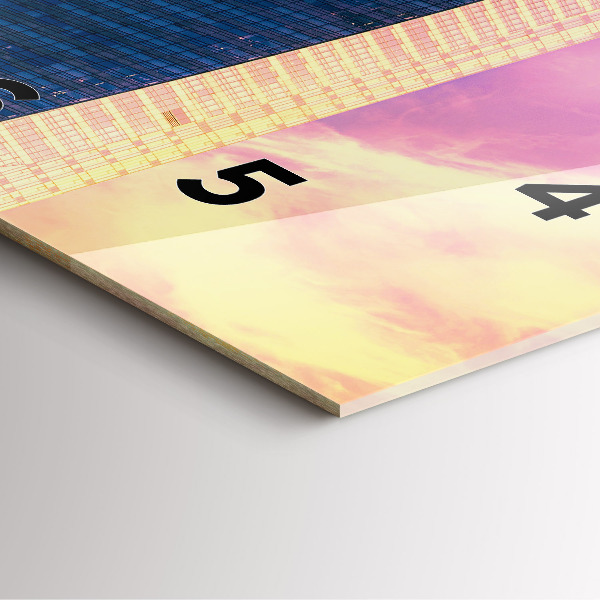 Square wall clock Skyscraper in Warsaw