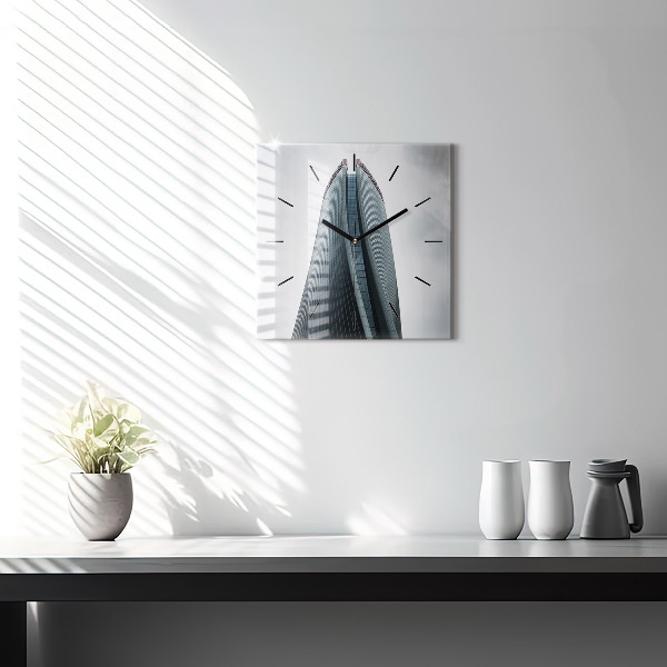 Square wall clock Skyscraper in Milan