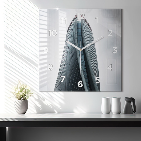 Square wall clock Skyscraper in Milan