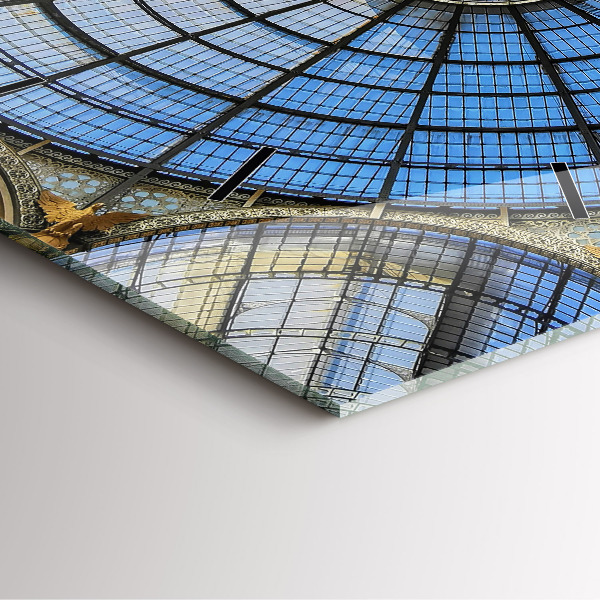 Square wall clock Shopping mall in Milan