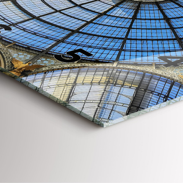 Square wall clock Shopping mall in Milan