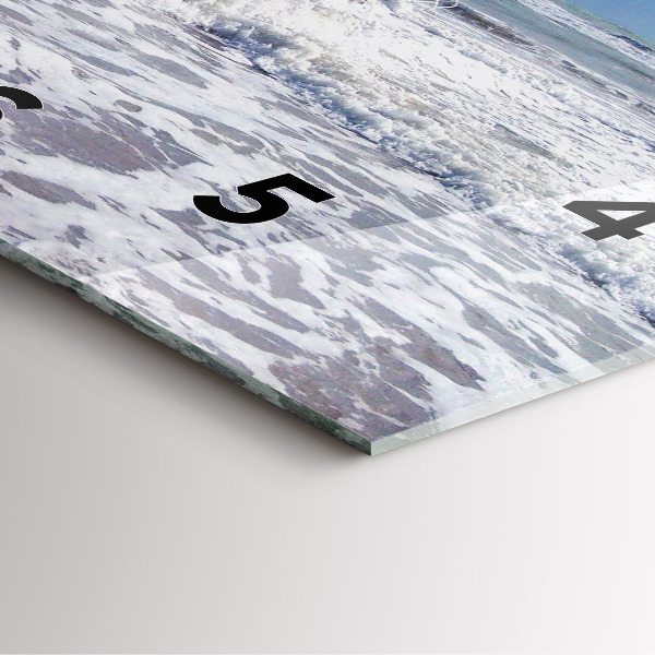 Square wall clock Sunken watercraft