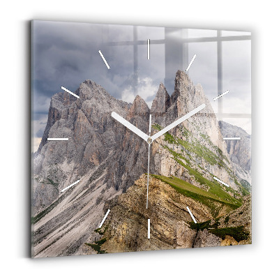 Square wall clock Rocky Mountains