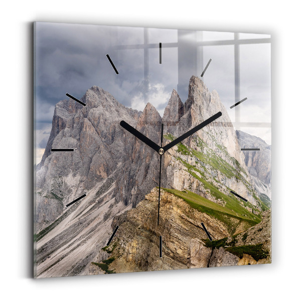 Square wall clock Rocky Mountains