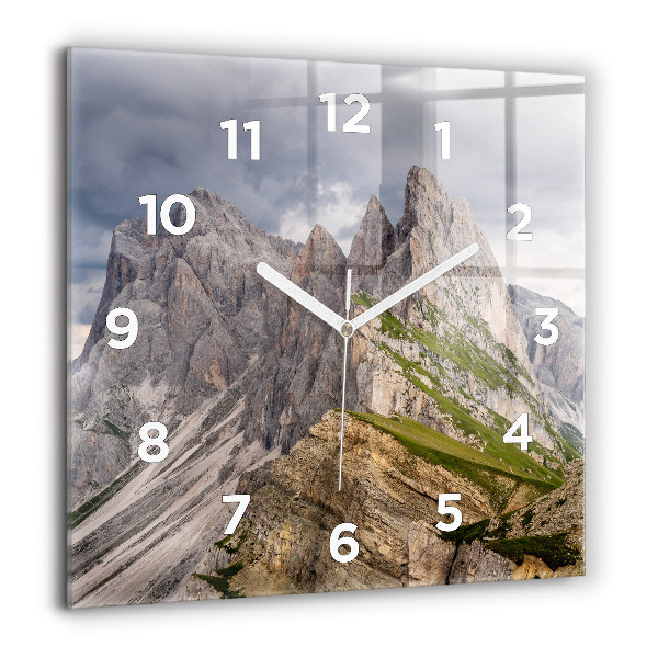 Square wall clock Rocky Mountains