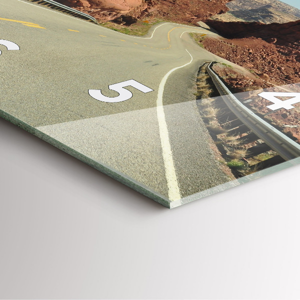 Square wall clock Route 66 in the US