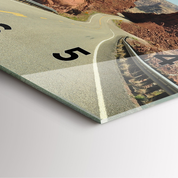 Square wall clock Route 66 in the US