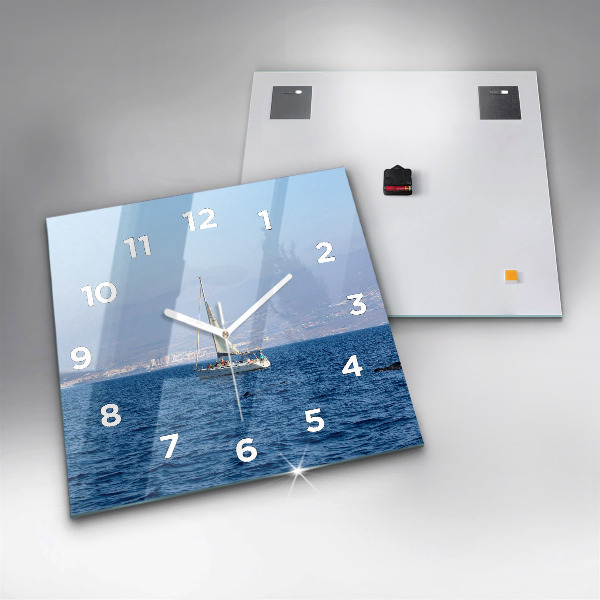 Square wall clock Yacht in Tenerife