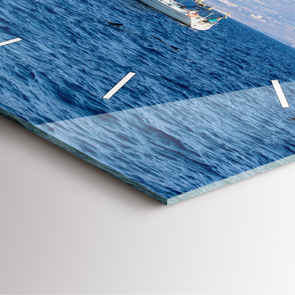 Square wall clock Yacht in Tenerife