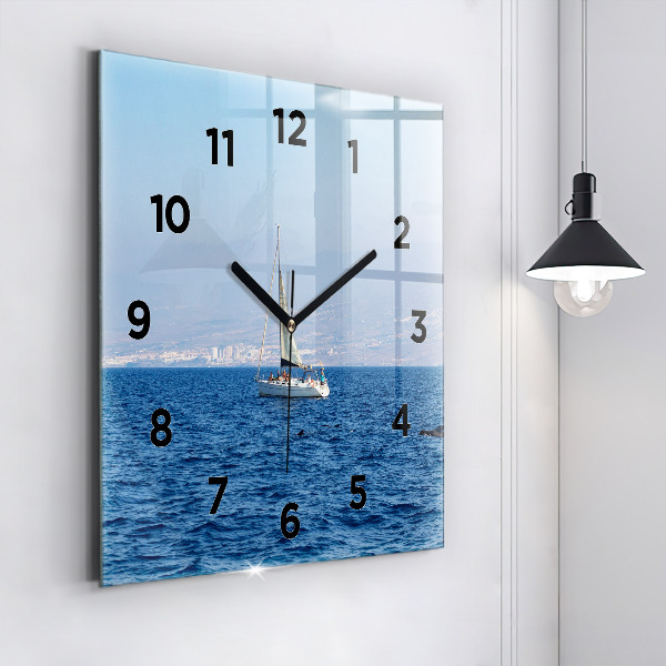 Square wall clock Yacht in Tenerife