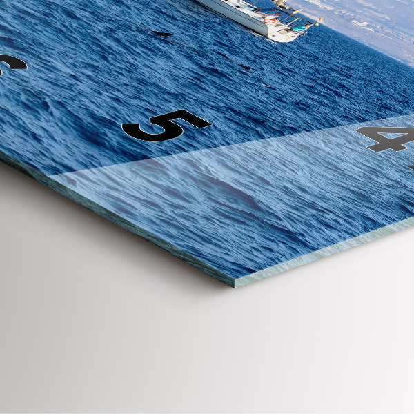 Square wall clock Yacht in Tenerife