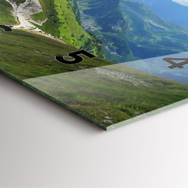 Square wall clock Kasprowy Wierch Zakopane