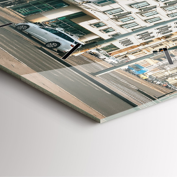 Square wall clock Dancing House Prague