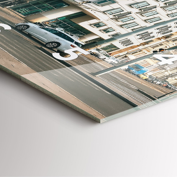 Square wall clock Dancing House Prague