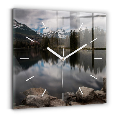 Square wall clock High Tatras in Slovakia