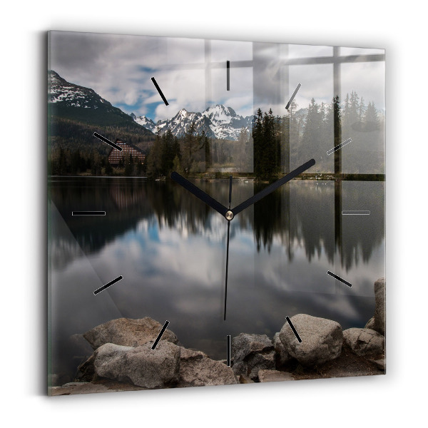 Square wall clock High Tatras in Slovakia