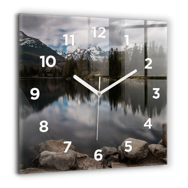 Square wall clock High Tatras in Slovakia