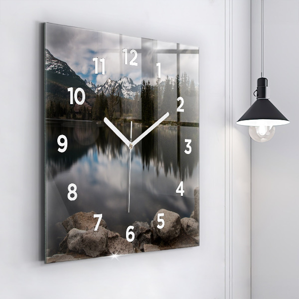 Square wall clock High Tatras in Slovakia