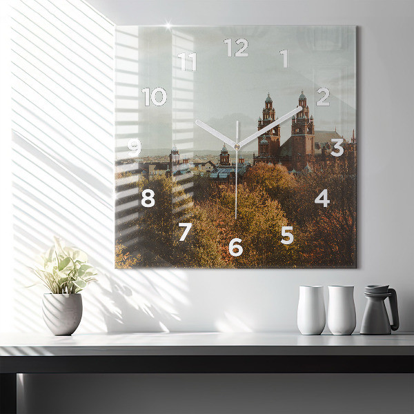 Square wall clock Glasgow Art Gallery