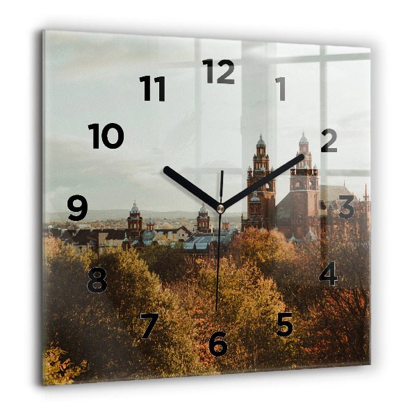 Square wall clock Glasgow Art Gallery