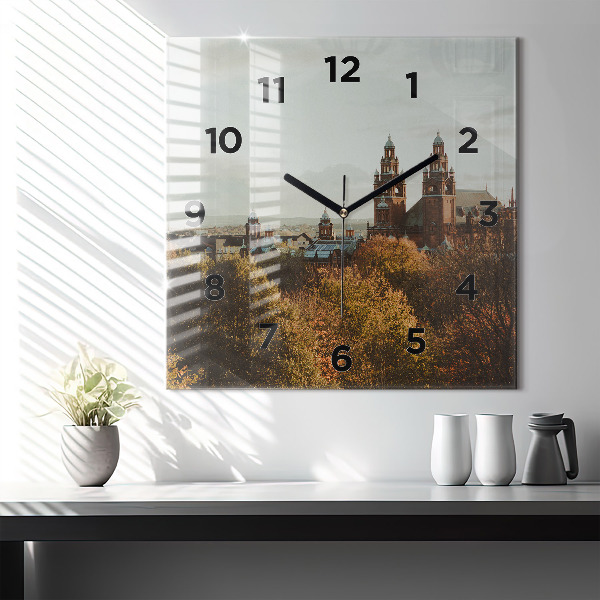 Square wall clock Glasgow Art Gallery