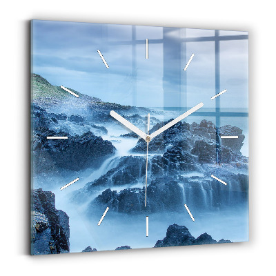 Square wall clock Lighthouse