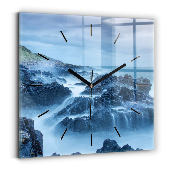 Square wall clock Lighthouse