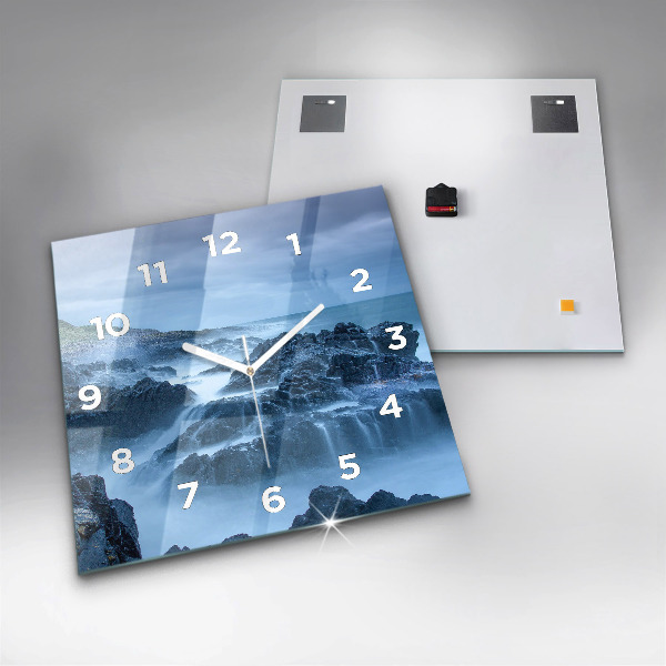 Square wall clock Lighthouse