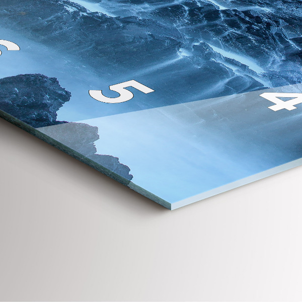 Square wall clock Lighthouse