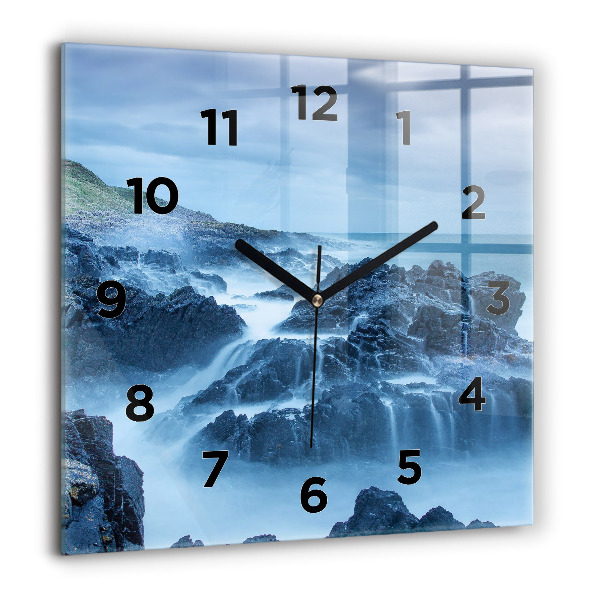 Square wall clock Lighthouse