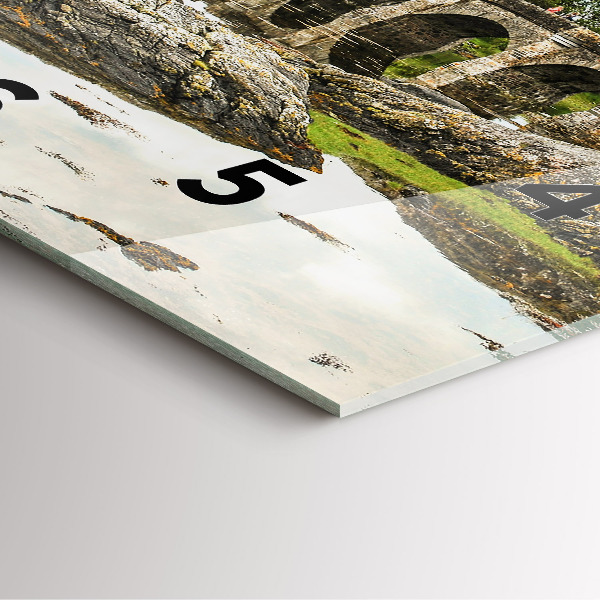 Square wall clock Eilean Donan Castle Scotland