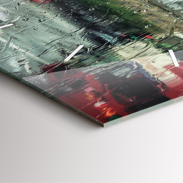 Square wall clock Rainy London