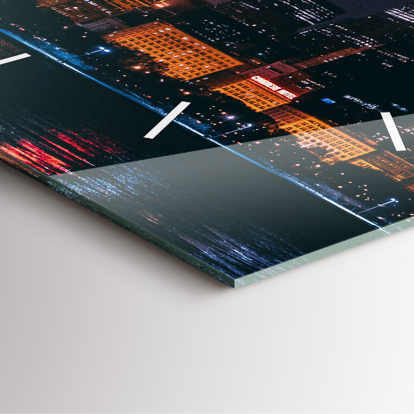 Square wall clock Chicago Cityscape
