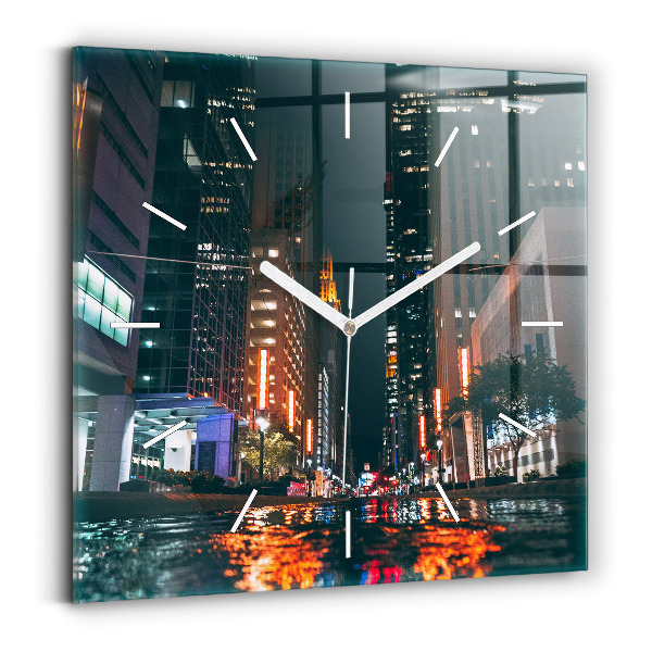 Square wall clock Hilton Houston