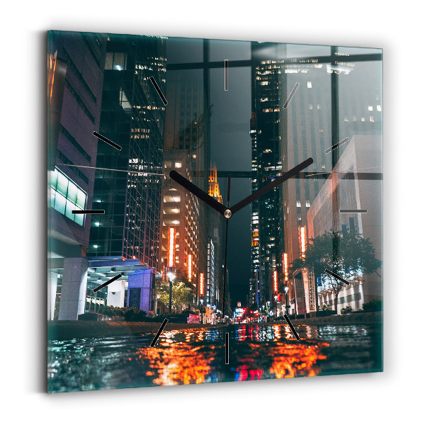 Square wall clock Hilton Houston