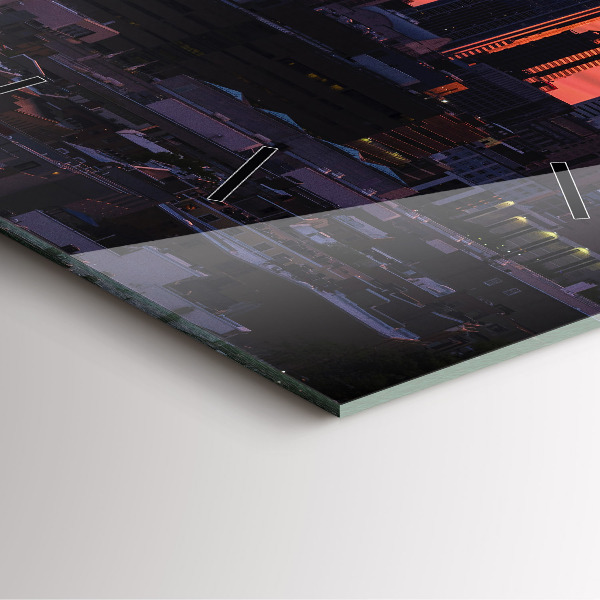 Square wall clock Philadelphia City Skyline