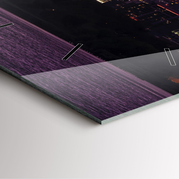 Square wall clock Philadelphia City Skyline