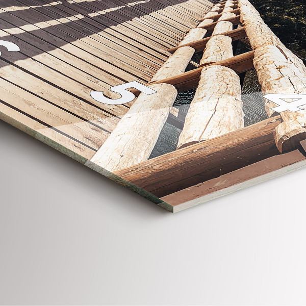 Square wall clock Mountains in Yellowstone