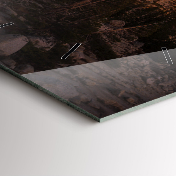 Square wall clock Rocky Yosemite Road