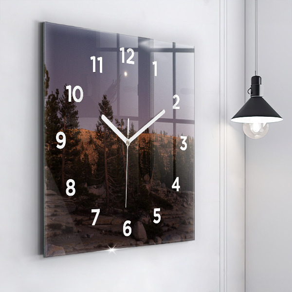 Square wall clock Rocky Yosemite Road