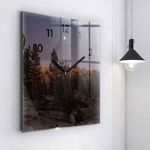 Square wall clock Rocky Yosemite Road