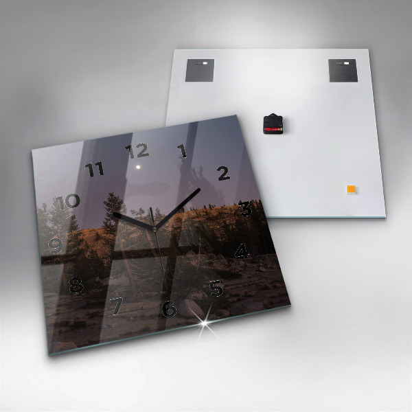 Square wall clock Rocky Yosemite Road