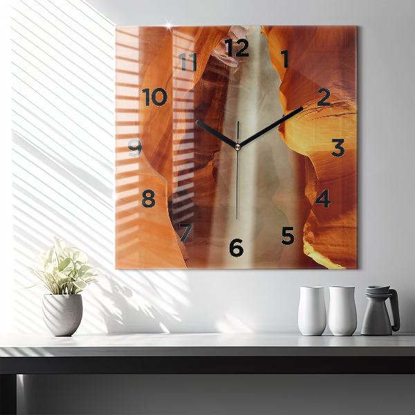 Square wall clock Desert Canyon