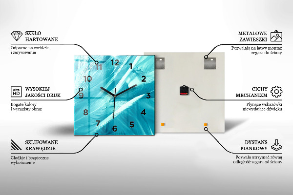 Square wall clock Desert Canyon