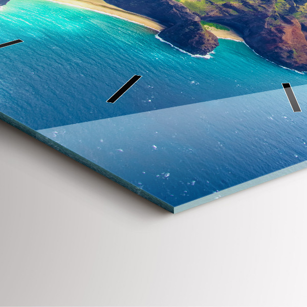 Square wall clock The Sea in Hawaii