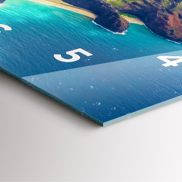 Square wall clock The Sea in Hawaii