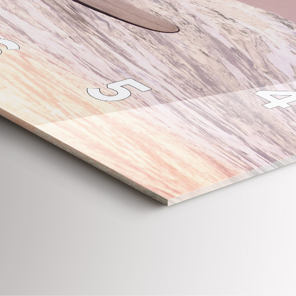 Square wall clock Surfer in Hawaii